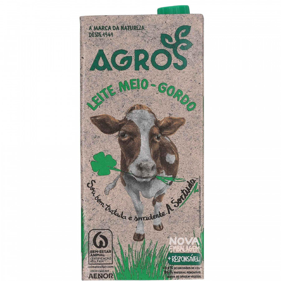 Agros UHT Semi-Skim Milk