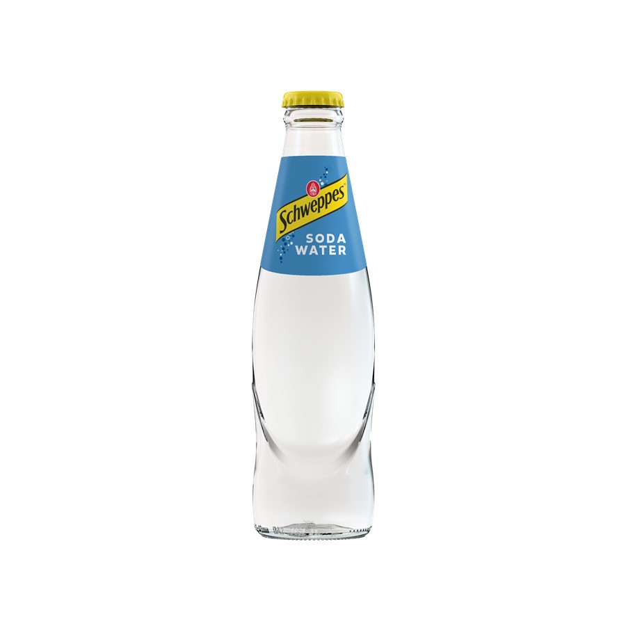 Schweppes, Soda Water, Glass Bottle, 200 ml