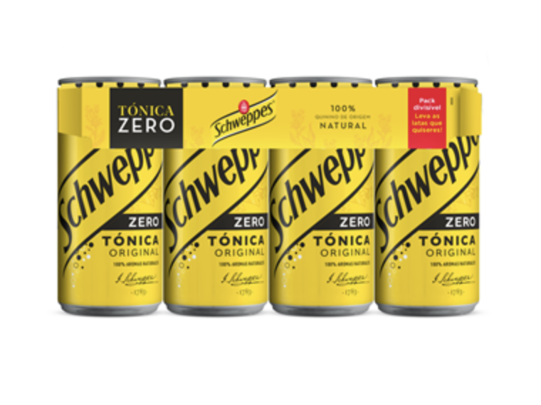 Schweppes Tonic Zero Can, 250 ml