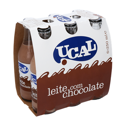 UCAL Chocolate Milk Glass Bottle