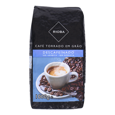 RIOBA Decaffeinated Coffee Beans 1 kg