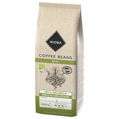 RIOBA Organic Coffee 100% Arabica Beans 1 kg