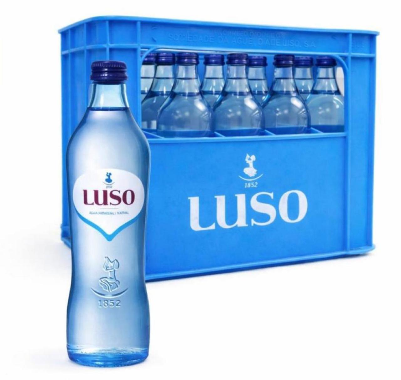 LUSO Still Natural Water Glass Bottle, 500ml