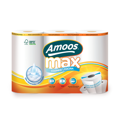 AMOOS Kitchen Roll 3 Rolls