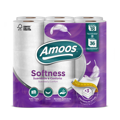 AMOOS Toilet Paper 18 Rolls