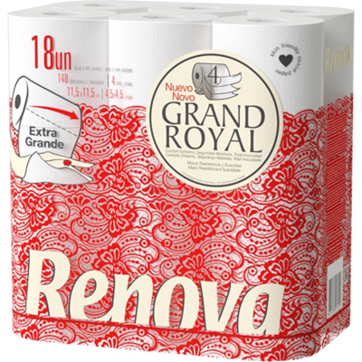 RENOVA Toilet Paper 18 Rolls