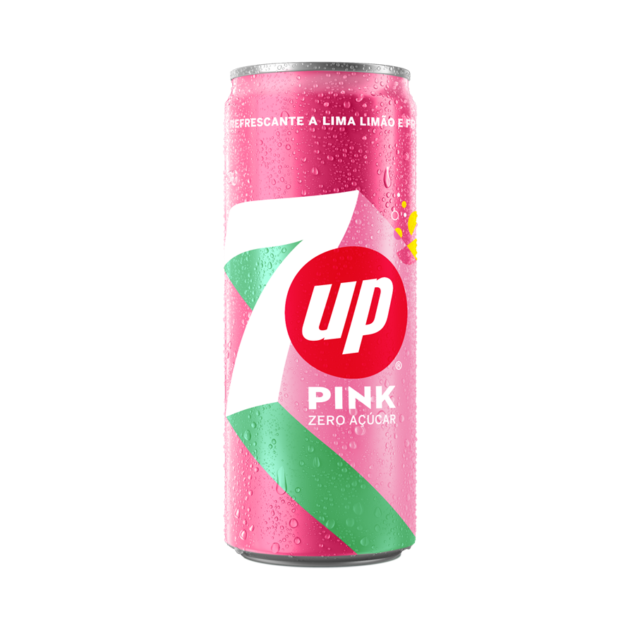 7Up Pink Lemonade Can, 330 ml