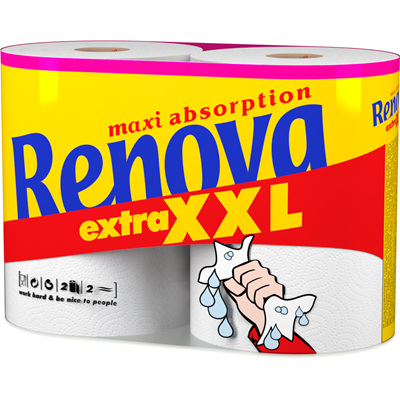RENOVA XXL Kitchen Roll 2 Rolls
