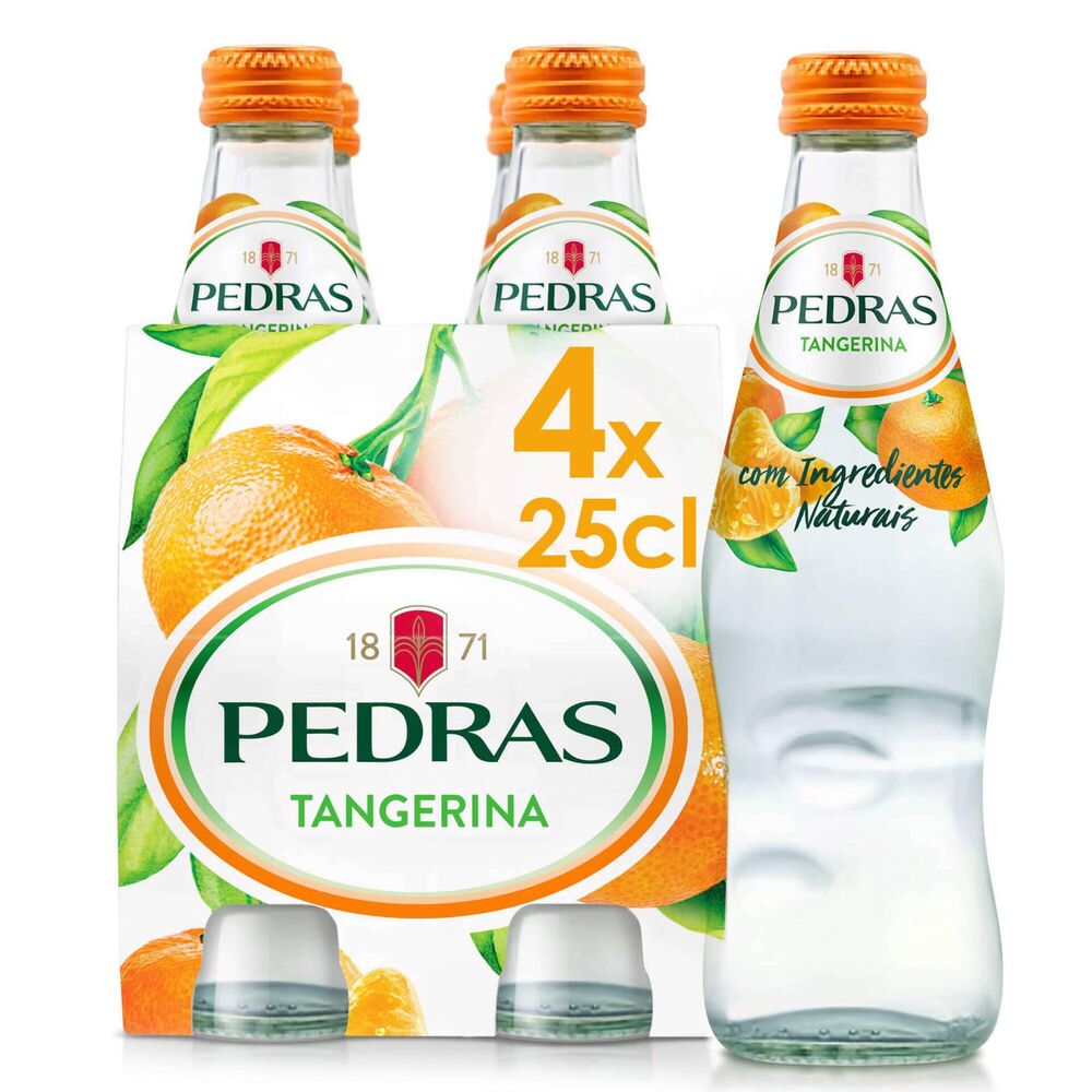 PEDRAS Tangerine Glass Bottle, 250ml