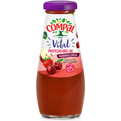 COMPAL VITAL Strawberry/Cherry, 200 ml